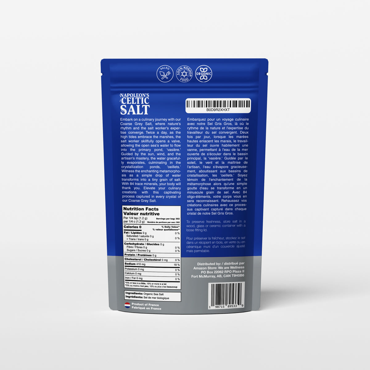 Napoleon's Celtic Salt - 1.0lb Coarse